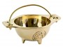 pentacle brass cauldron 3 inch
